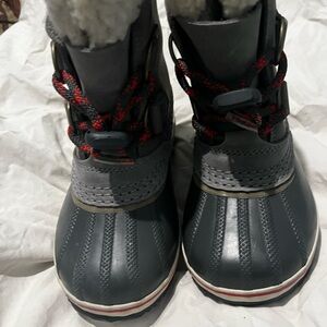 Sorel Gray Kids Winter Boots